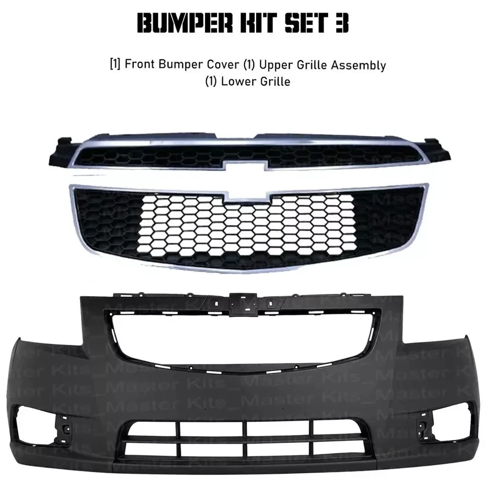 Kit de montaje de cubierta y rejilla de parachoques delantero para Chevrolet Cruze 2011-2014 Foto 2 de 4