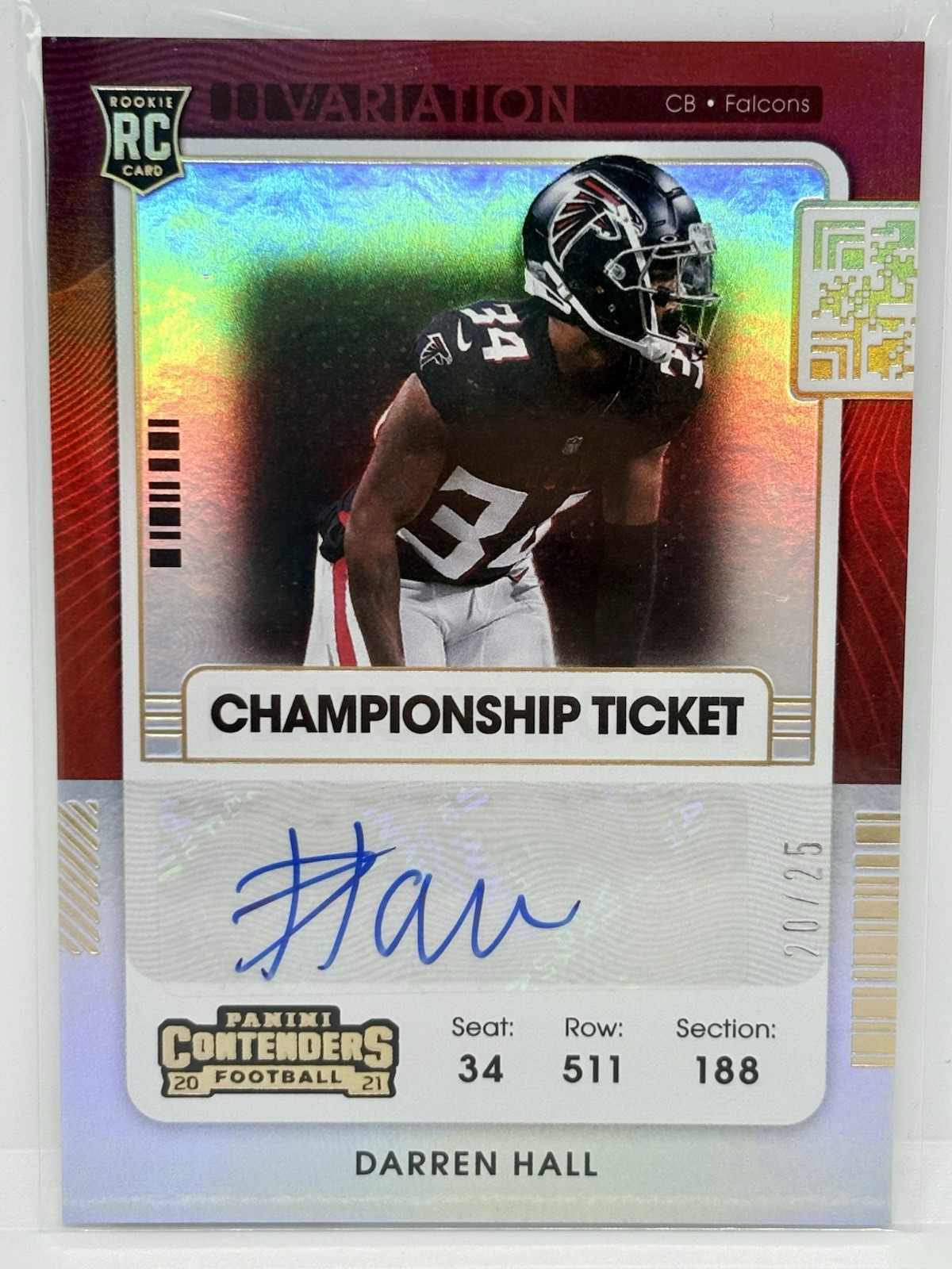 Darren Hall Panini Contenders #200 Variation-Autograph-Championship