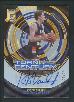 2023-24 KIKI VANDEWEGHE 10/10 AUTO PANINI DONRUSS ELITE TURN OF THE CENTURY read - Image 1 of 3