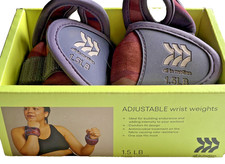 Wrist Weights 1.5lbs each All In Motion Adjustable Neoprene Anti-Microbial Pair