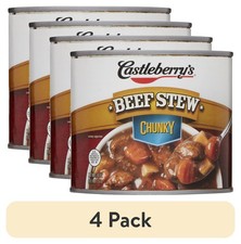 4 pack Castleberry s Beef Stew 20 oz Can Heat Serve Hearty Comfort Meal
