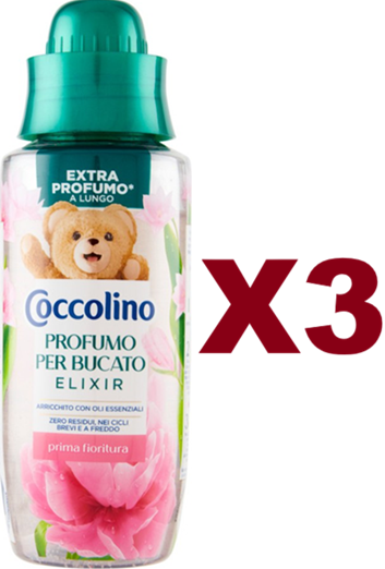 3 PZ COCCOLINO PROFUMO PER BUCATO ELIXIR FIORI DI TIARE' E FRUTTI ROSSI 342ML - Immagine 14