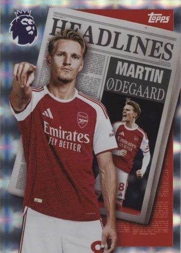 2025-26 Topps UEFA #157 Martin Odegaard /75 Black and White Foil