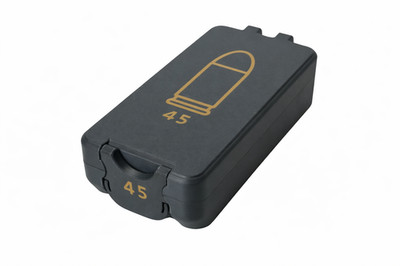 45 ACP Ammo Box   50 Rounds - Snap Close Storage Box | Fully Customizable