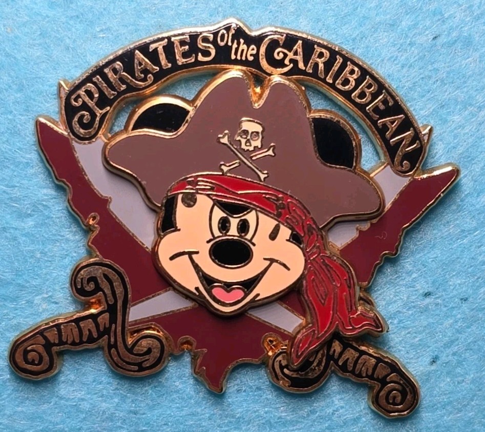 Mickey Mouse Logo - Pirates of the Caribbean Disney Pin 45871