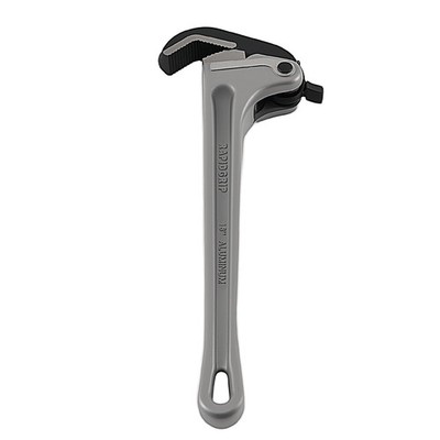 18'' Aluminum Pipe Wrench Self-Locking Heavy Duty Automatic Jaw Lightweight