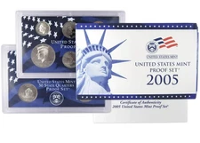 2005 Clad Proof Set U.S. Mint Original Government Packaging OGP COA