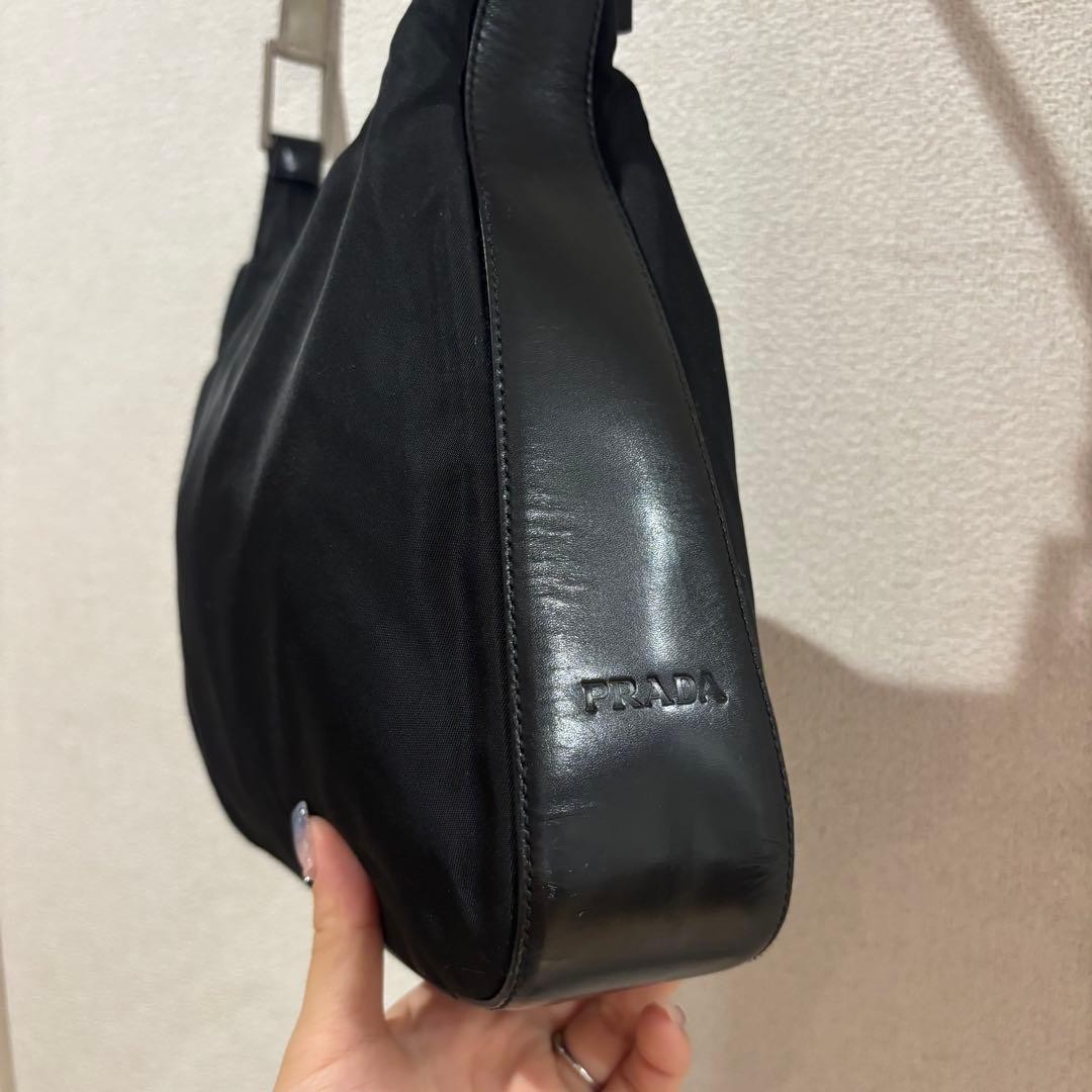 PRADA Metal Handle Nylon Shoulder Bag thumbnail 2