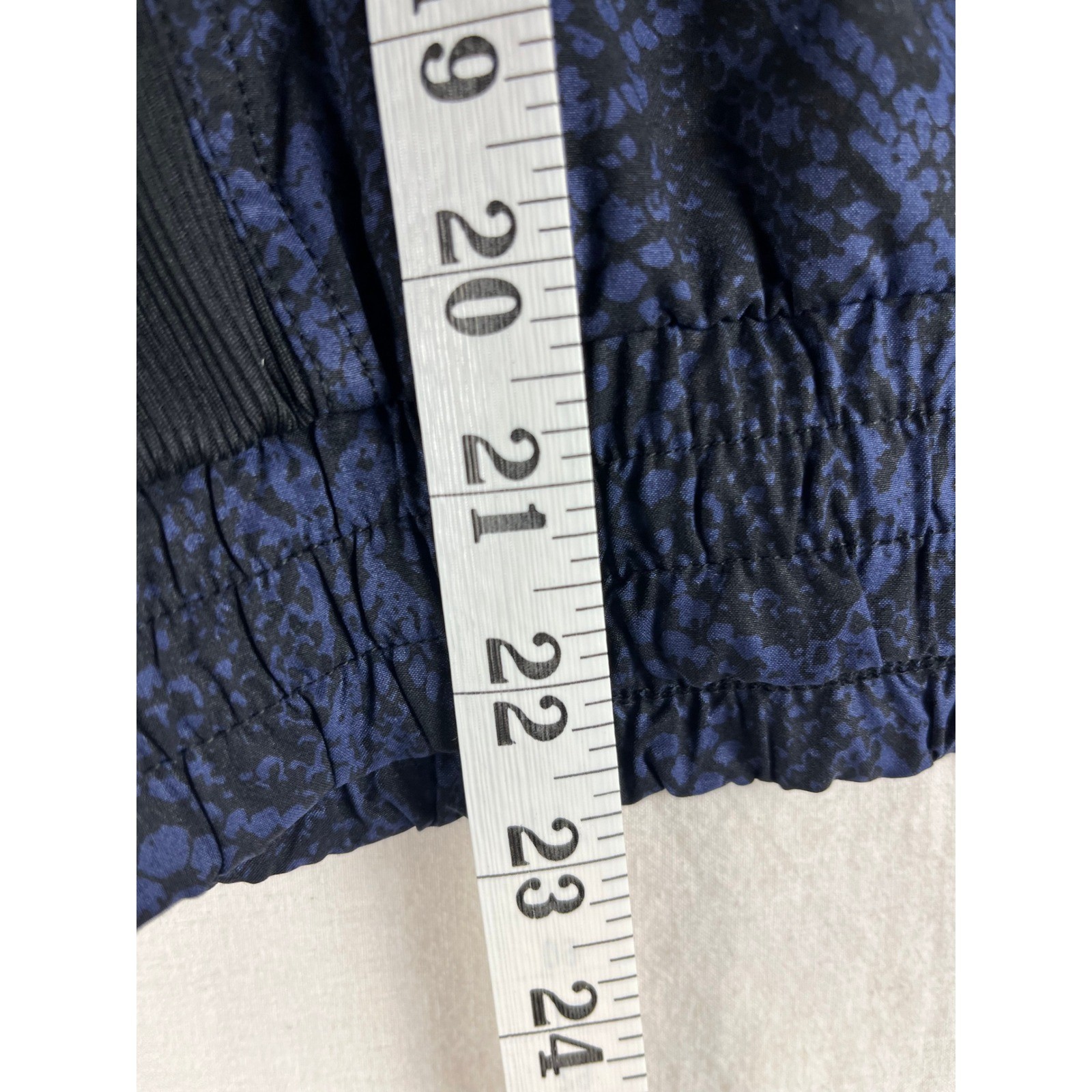 Athleta Brooklyn Snake Python Bomber Jacket Navy … - image 6