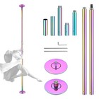 Yescom Static Spinning Dancing Pole Kit 10FT for Party Club Exercise,Colorful — photo 1
