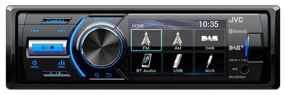 JVC Bluetooth MP3 USB DAB Autoradio für BMW 5er E39 X5 E53 Ablagefach Aktivsyste - Bild 2 von 4