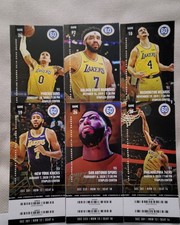 LOT of 6 UNUSED CHAMPIONSHIP YEAR 2019 2020 LEBRON LA LAKERS Full Ticket Stubs