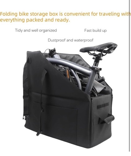 Portable Folding Bike Storage Box for Brompton Dustproof Waterproof Box 14-16" - Picture 12 of 18