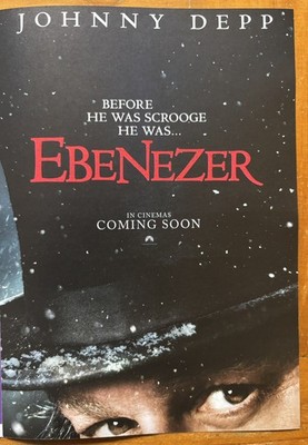 Johnny Depp Ebenezer Movie 2026 Cinema Magazine Advert Poster Clipping 9x7 