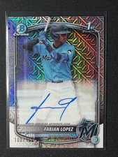 2025 Bowman Chrome 1st Fabian Lopez HTA Choice Auto /150
