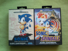 ebay® Auktion 137227076694 | SONIC THE HEDGEHOG 1 + SPINBALL Sega Mega Drive Megadrive Genesis Pal Version ✔ Thumbnail of ebay® auction 137227076694 | SONIC THE HEDGEHOG 1 + SPINBALL Sega Mega Drive Megadrive Genesis Pal Version ✔
