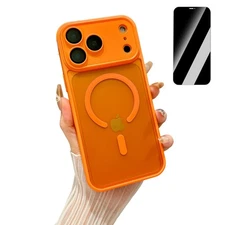 For iPhone 17 Pro Max 16 14 13 12 11 Magnetic Privacy Screen Camera Lens Case