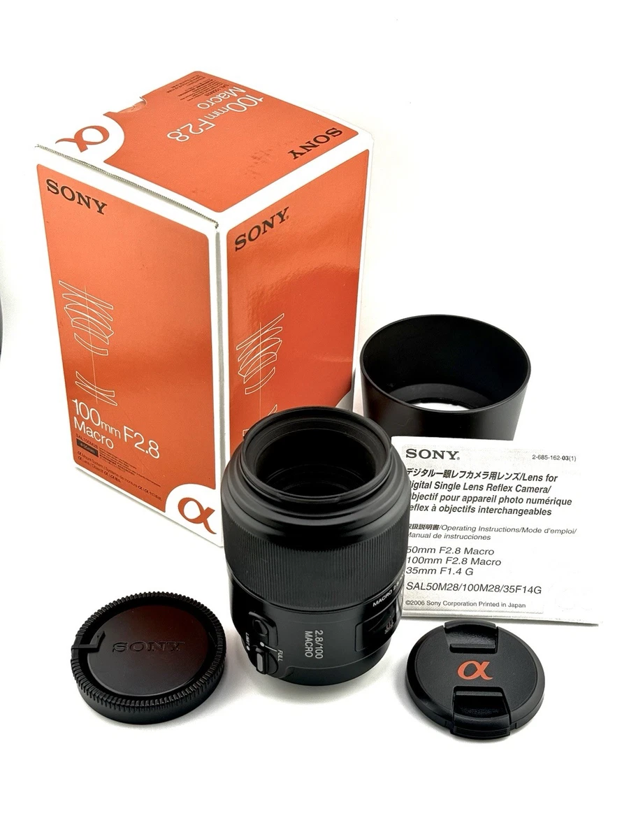 Sony 100mm Focal Macro/Close Up Camera Lenses for sale | eBay