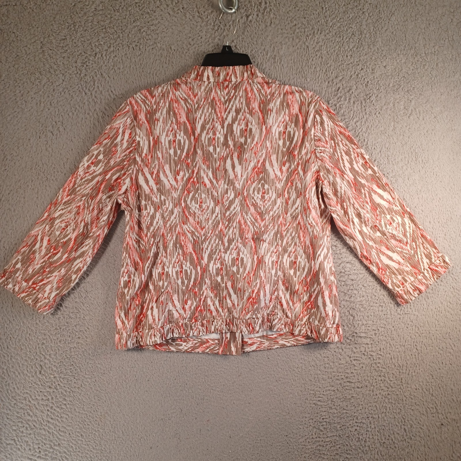 Chico's Womens Multicolor Button Jacket Size 1 Lo… - image 3