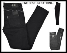 jeans donna vita bassa elasticizzati skinny pantalone nero a gamba dritta 40 w26