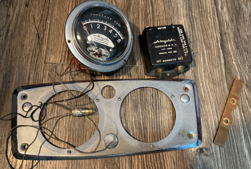 airguide tachometer and meter vintage
