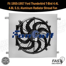 Fit 1955-1957 Ford Thunderbird T-bird 4.44.85.1l Aluminum Radiator Shroud Fan Fit 1955-1957 Ford Thunderbird T-bird 4.44.85.1l Aluminum Radiator Shroud Fan