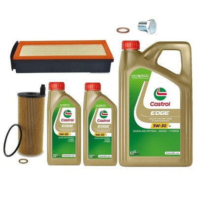 OIL AIR FILTERS SERVICE KIT 7L CASTROL LL 5W30 FOR BMW X5 X6 F15 F16 3.0 12-19