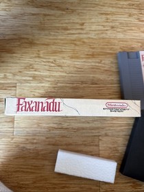 Faxanadu NES &bull; Nintendo Entertainment System &bull; With Box Sleeve Foam. Authentic