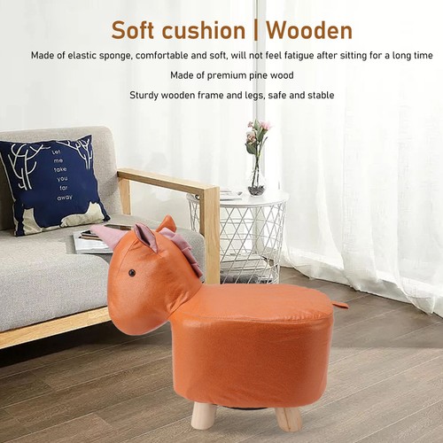 ⊹Cute Animal Footstool With Soft Padded Cushion And Prevent Slip Feet Small - Picture 24 of 24