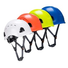 Premium Schutzhelm f&uuml;r H&ouml;henarbeiten mit Kinnriemen bel&uuml;ftet 410g (Gr&ouml;&szlig;e 52-63)