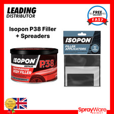 UPOL Isopon P38 Easy Sand Davids Car Kit Filler 250ml + Spreaders Applicators