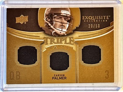 Carson Palmer 2010 Exquisite Collection Single Player Triple Patch #ETP-CP 20/50