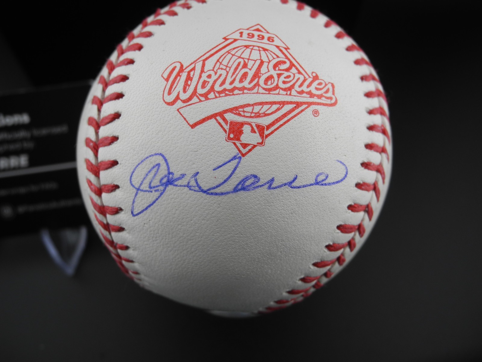 Joe Torre Autographed Signed New York Yankees 1996 Official World Series Baseball Yankees 
