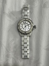 CHANEL J12 H0967 33mm White Ceramic Diamond Quartz Ladies Watch 2007