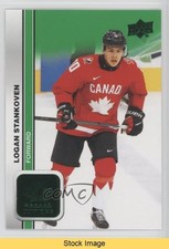 2023 Upper Deck Team Canada Juniors Men's U-20 Green Logan Stankoven #6 READ zj5