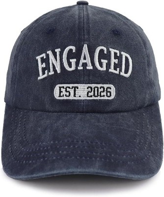 Est 2026 Engagement Gifts for Couples, Newly Engaged Hat, Adjustable Embroidered