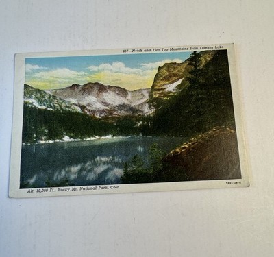 Notch & Flat Top Mountain from Odessa Lake Rock Mtn State Park Colorado Unposted