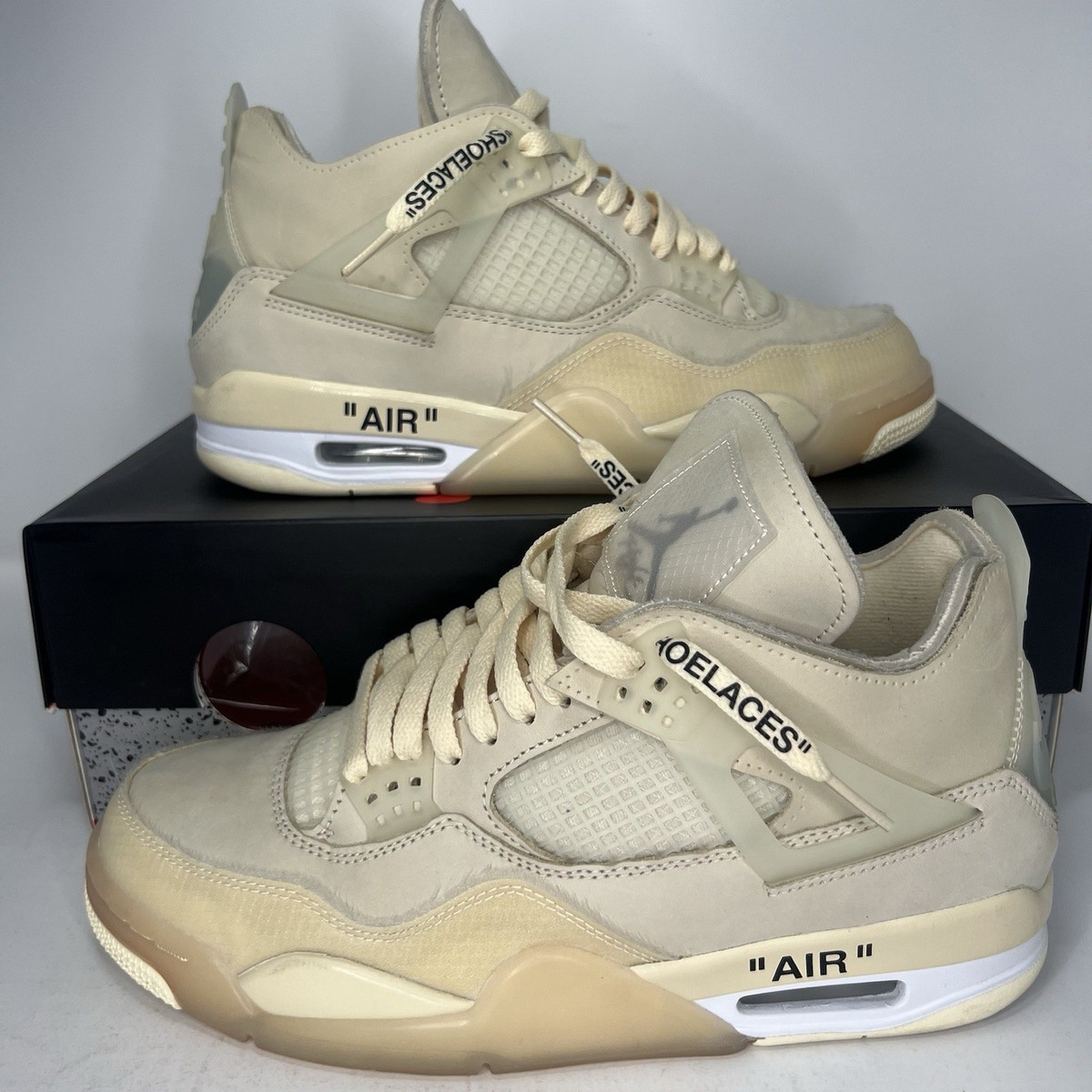 Nike Air Jordan 4 SP Off-White Sail WMNS Size 10.5W CV9388-100 OG