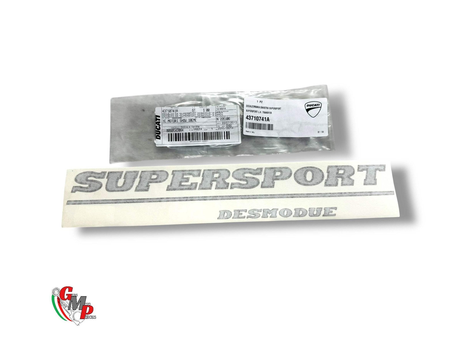 Décalcomanie gauche Supersport résistante aux UV pour carénage Ducati neuf
