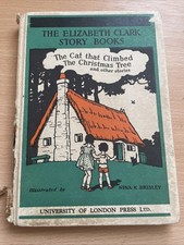 The Cat That Climbed The Christmas Tree Elizabeth Clark Vintage 1936 1st Edition