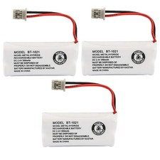 Uniden BT-1021 Cordless Phone Battery 2.4V 300mAh NiMH 3 Pack Replacement
