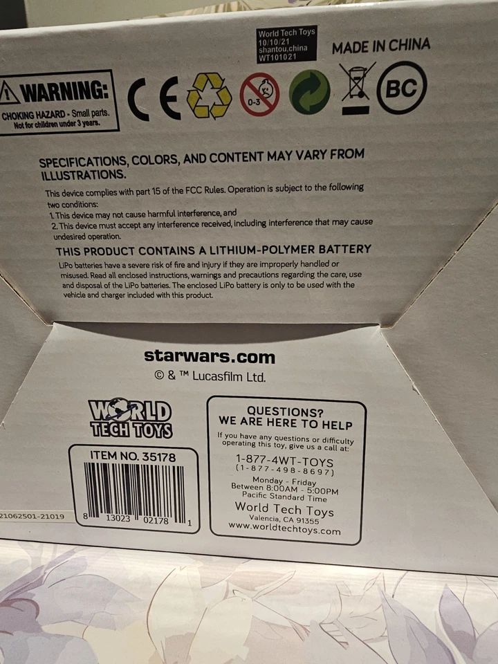 Drone World Tech Toys Star Wars Millennium Falcon sensor de movimento - Disney - Novo - Imagem 3 de 4