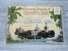 Souvenir Folder Of Tampa, Fla. Vintage Post Cards