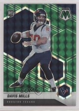 2021 Panini Mosaic Rookies Green Mosaic Prizm Davis Mills #322 1p5
