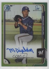 2015 Bowman Chrome Prospects Green Refractor 24/99 Marcos Diplan Auto a2v