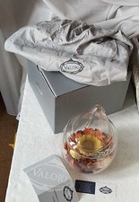 portacandela cristallo argento VALORI con profumi scatola originale 