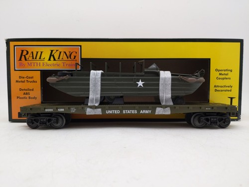 Coche plano del ejército de Estados Unidos MTH 30-70105D con (1) GMC DUKW 353 #4288 LN/caja | Zustand: Used