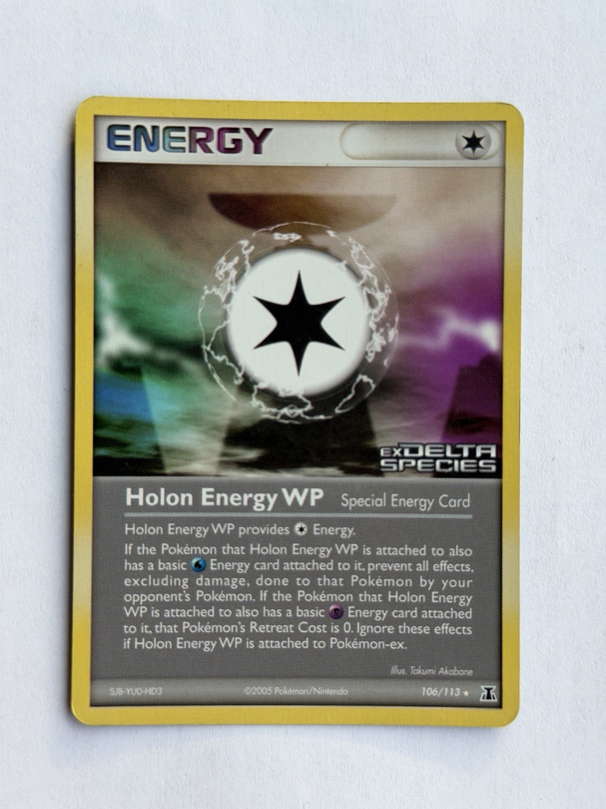 Holon Energy WP - 106/113 EX Delta Species 2005 - Stamped Reverse Holo - Pokemon