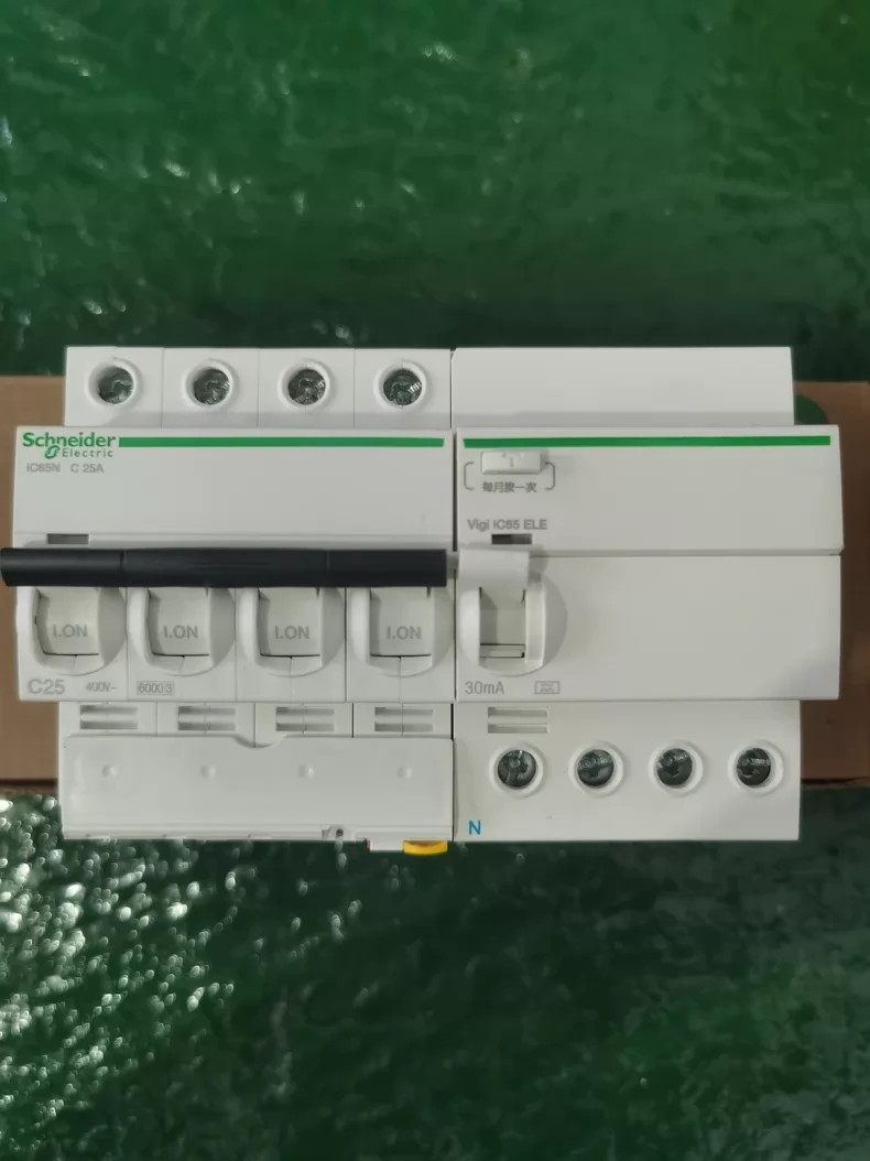 Schneider Electric IC65N C25A 4P+ELE 30mA Residual Current Circuit Breaker 6kA 4