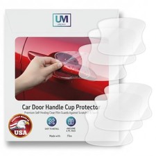 6 Pack Door Handle Cup Protector Made with Paint Handle Cups/Clear/6 Pcs